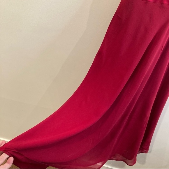 JONES NEW YORK Sz 12 100% Silk Scoop Neck A-Line Lined Dress with Belt - Picture 4 of 8